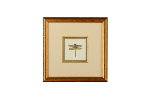Chelsea House (General) Miniature Dragonfly Iii in Linen Double Mat - Gold Fillet (460|386610)