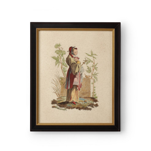 Bill Cain Pillement Painting I in Brown And Antique Gold Frame (460|386314)