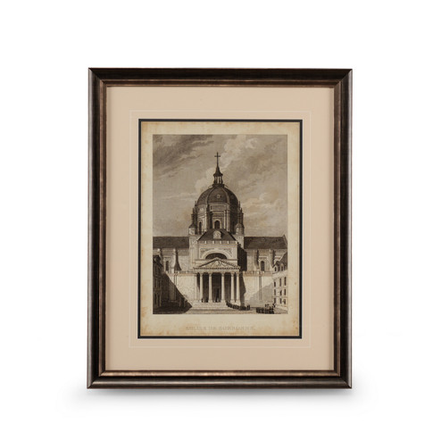 Chelsea House (General) Print in Black And Silver Frame With Double Mat (460|386152)