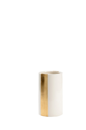 Bradshaw Orrell Vase in White/Gold (460|385098)