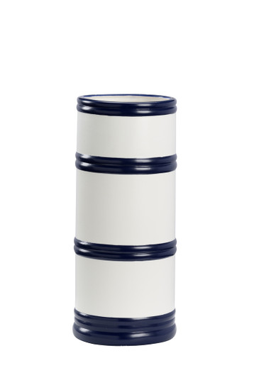 Jamie Merida Vase in White/Blue (460|385042)