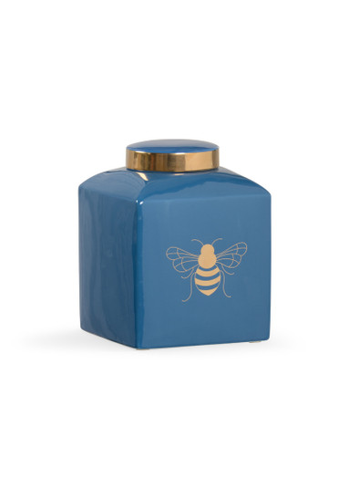 Shayla Copas Jar in Blue Glaze/Metallic (460|384909)