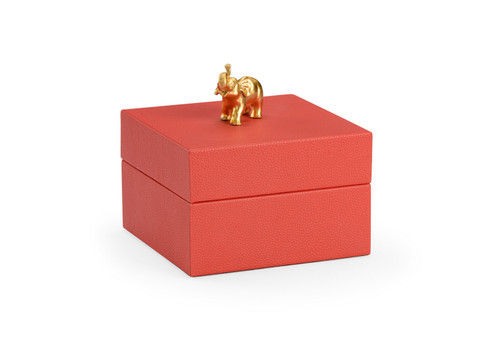 Pam Cain Box in Red/Metallic Gold (460|384879)