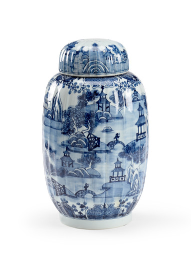 Chelsea House Misc Vase in Blue/White (460|384841)