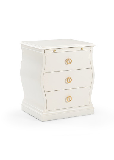 Claire Bell Chest in Antique White/Gold Leaf (460|384732)