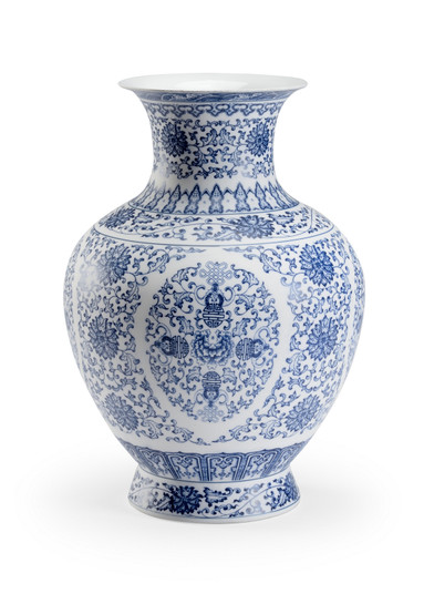 Chelsea House Misc Vase in White/Blue (460|384514)