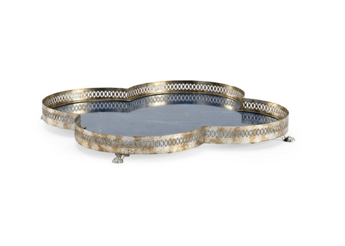 Chelsea House (General) Tray in Lapis/Antique Silver (460|384347)