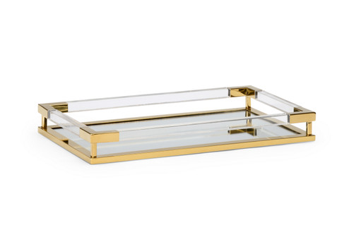 Chelsea House (General) Tray in Clear/Antique Brass (460|384260)