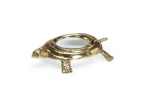 Chelsea House (General) Turtle Magnifier in Polished Brass/Magnified (460|384137)