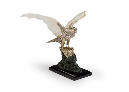 Chelsea House (General) Falcon in Natural/Silver Plated/Verde/Black (460|384038)