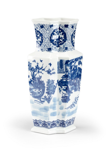 Chelsea House Misc Vase in White/Blue (460|383996)