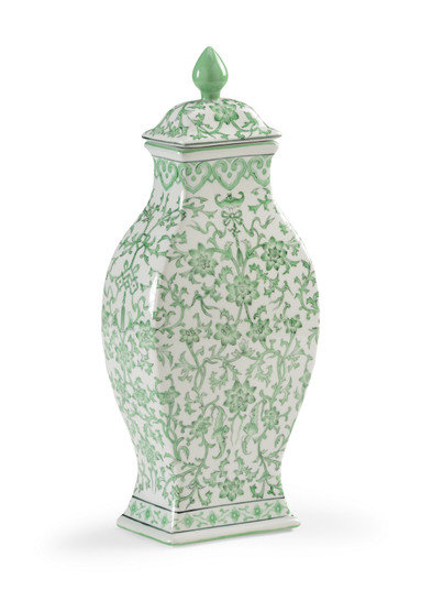 Chelsea House Misc Vase in White/Green (460|382580)