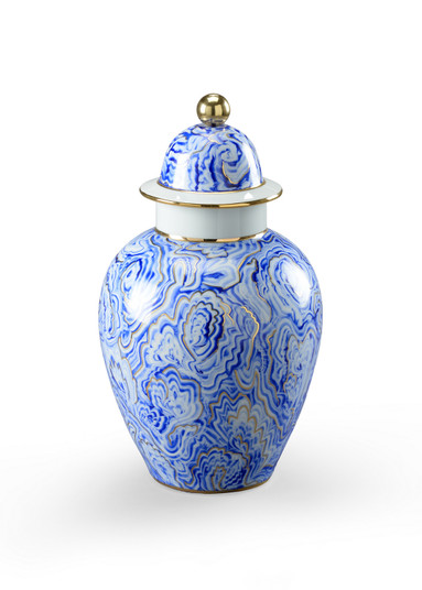 Chelsea House Misc Vase in Blue/White/Gold (460|382540)