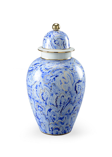 Chelsea House Misc Vase in Blue/White/Gold (460|382539)