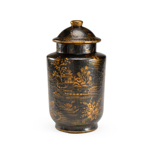 Chelsea House Misc Vase in Black/Gold (460|381919)