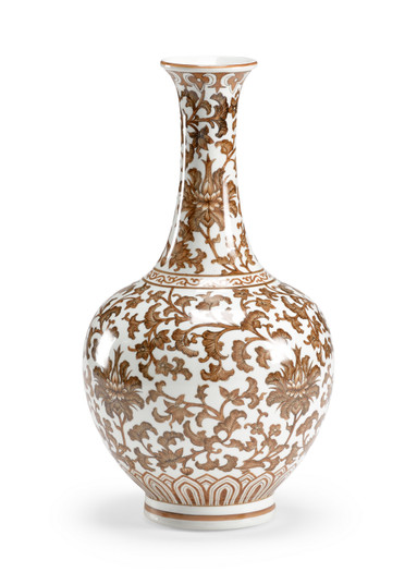 Chelsea House Misc Vase in Brown/White (460|381888)