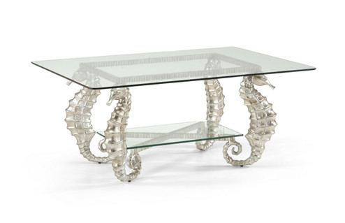 Chelsea House (General) Coffee Table in Silver Leaf/Clear (460|381590)