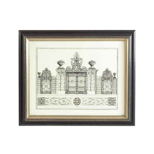 Chelsea House (General) Grand Garden Gate Iv in Black And Gold Frame (460|380348)