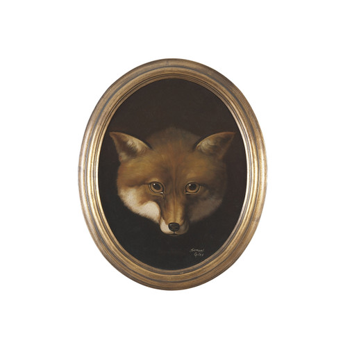 Bill Cain Foxhead in Gold Oval Frame (460|380320)