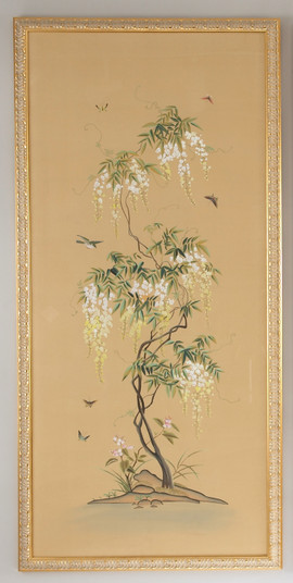 Chelsea House (General) Flowering Tree Pnl-A in Gold Frame (460|380271)