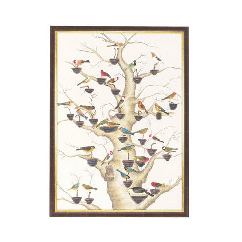 Bill Cain The Aviary in Antique Gold And Brown Frame (460|380264)