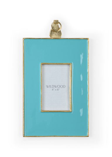 Wildwood (General) Photo Frame in Gold/Aqua/Clear/Plain (460|302115)