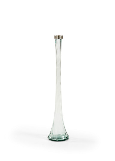 Wildwood (General) Vase in Clear/Antique Silver Leaf (460|301756)