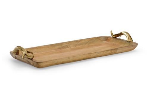 Wildwood (General) Tray in Natural Mango/Brass (460|301171)