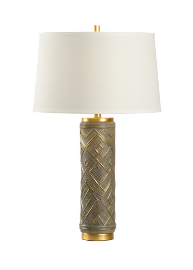 Wildwood (General) One Light Table Lamp in Gray Glaze/Antique Gold Leaf/Gold Leaf (460|16161)