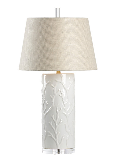 Wildwood (General) One Light Table Lamp in White Glaze/Clear (460|13152)