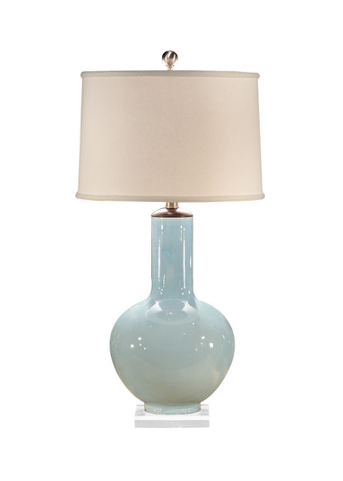 Wildwood (General) One Light Table Lamp in Pale Blue Glaze/Wood/Clear (460|13115)