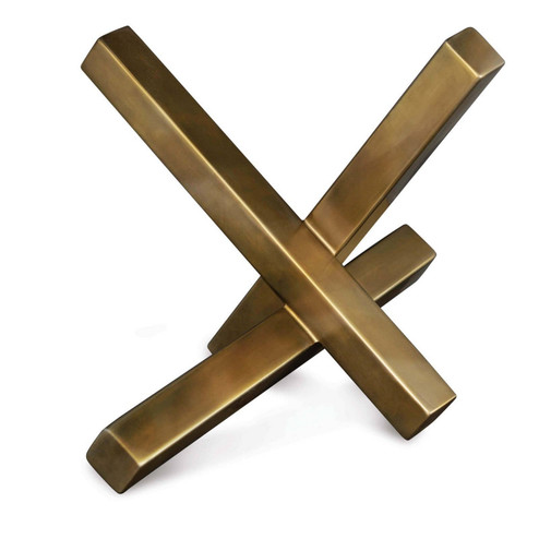 Intersecting Sculpture in Brass (400|20-1073BRS)