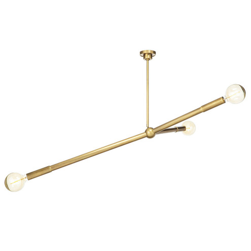 Talon Three Light Chandelier in Natural Brass (400|16-1337NB)