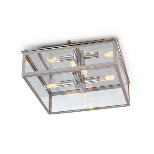 Ritz Four Light Flush Mount in Polished Nickel (400|16-1282PN)