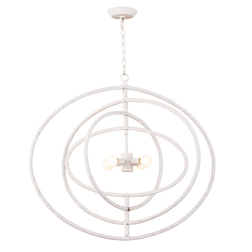 Sail Four Light Chandelier in White (400|16-1216)