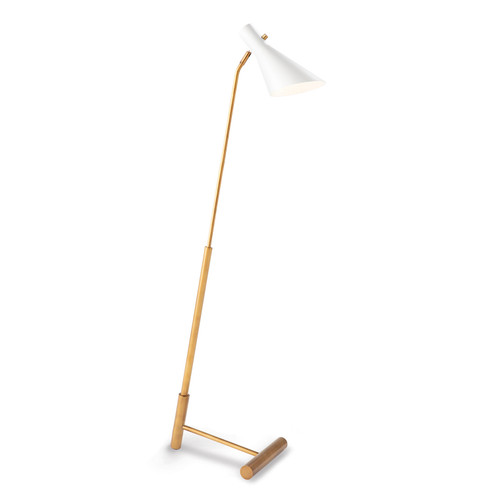 Spyder One Light Floor Lamp in White (400|14-1060WTNB)