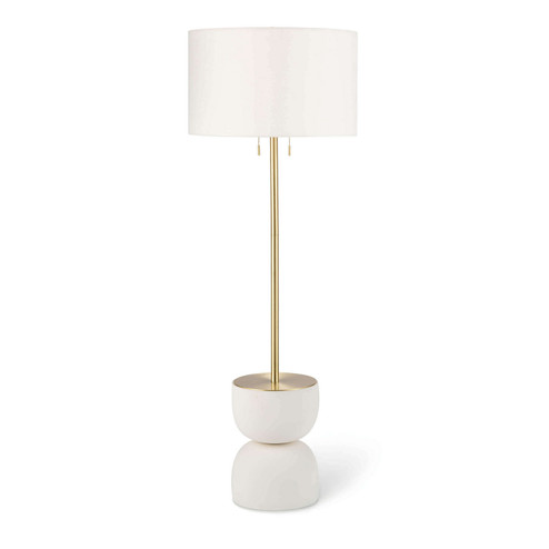 Bruno Two Light Floor Lamp in White (400|14-1041)