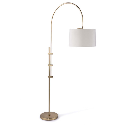 Arc One Light Floor Lamp in Natural Brass (400|14-1004NB)