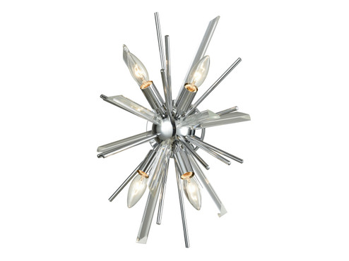 Palisades Ave. Four Light Wall Sconce in Chrome With Clear Glass (192|HF8204-CH)