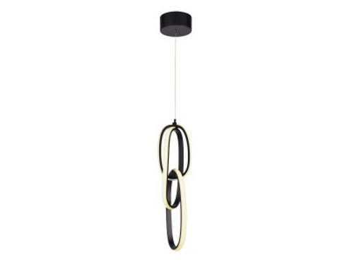 Circa Led LED Pendant in Black (192|HF5021-BK)