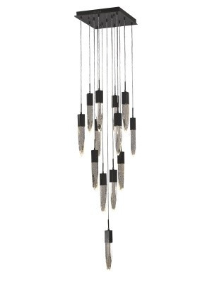 Aspen LED Pendant in Black (192|HF1905-13-AP-BK)