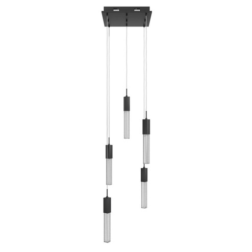 Boa LED Pendant in Black (192|HF1900-5-BOA-BK)