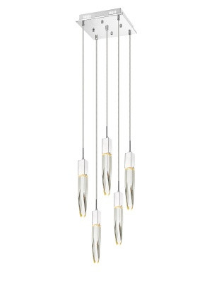 Aspen LED Pendant in Polished Chrome (192|HF1900-5-AP-CH-C)