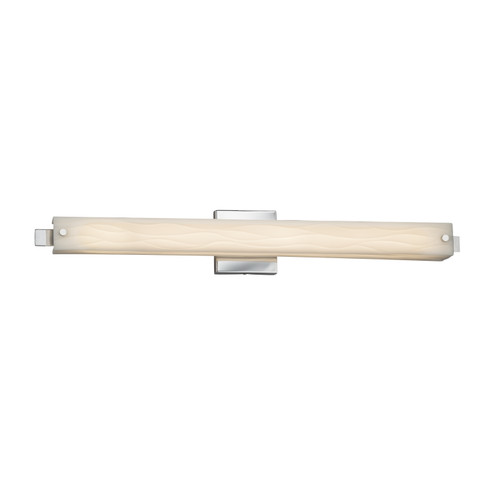 Porcelina LED Linear Bath Bar in Brushed Nickel (102|PNA-8685-WAVE-NCKL)