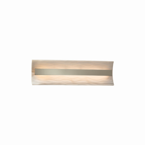 Porcelina LED Linear Bath Bar in Brushed Nickel (102|PNA-8621-WAVE-NCKL)