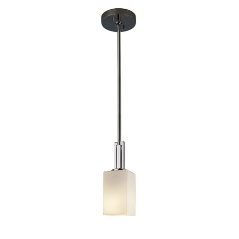 Fusion One Light Pendant in Polished Chrome (102|FSN-8445-15-OPAL-CROM)