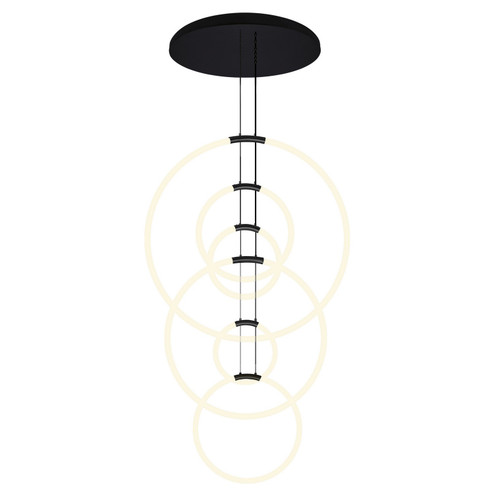 Hoops LED Chandelier in Black (401|1273P35-6-101-R)