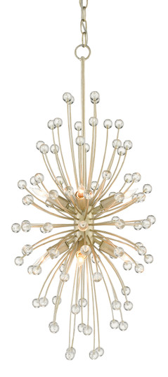 Chrysalis Eight Light Chandelier in Contemporary Silver Leaf/Clear (142|9000-0814)