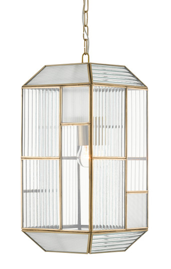 Bardolph One Light Pendant in Antique Brass/Clear (142|9000-0749)
