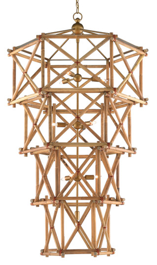 Kingali Collection Ten Light Chandelier in Natural/New Brass (142|9000-0554)